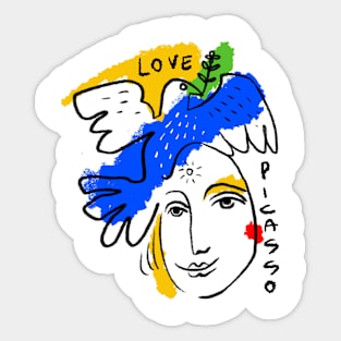 Love Picasso Sticker